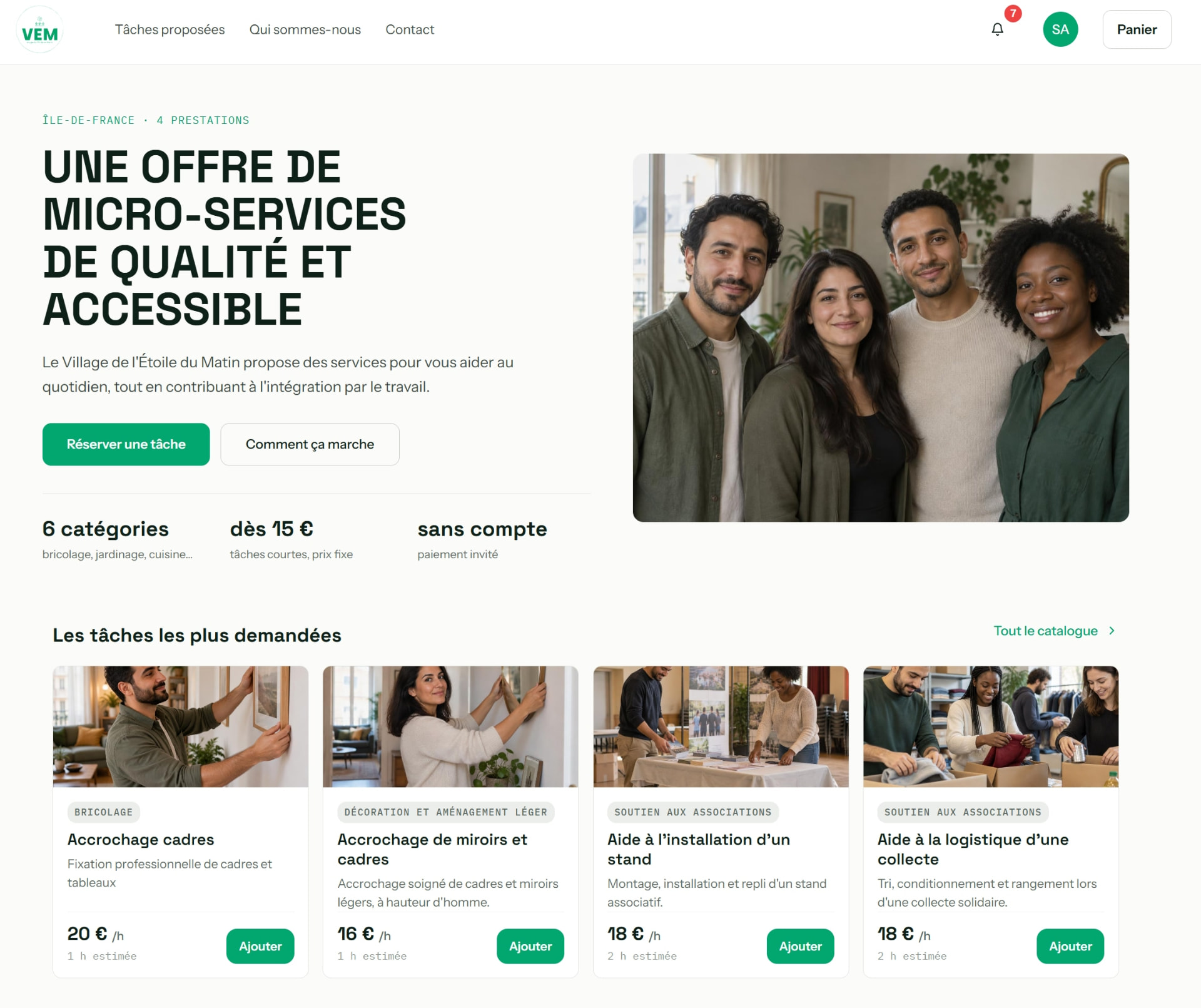 A solidarity marketplace for work-based integration