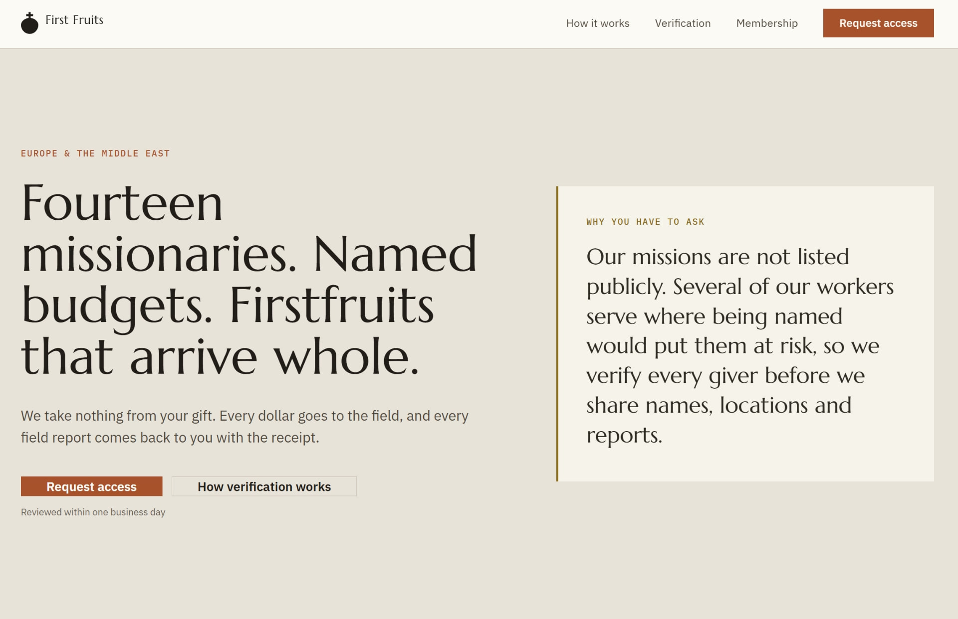 FirstFruits