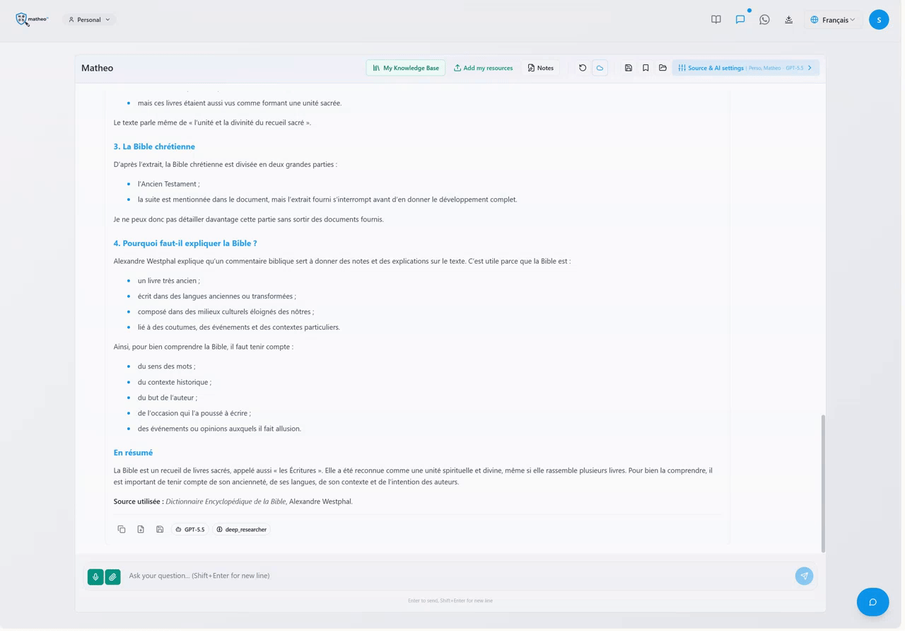 Rechercher · Comparer plusieurs IA en parallèle