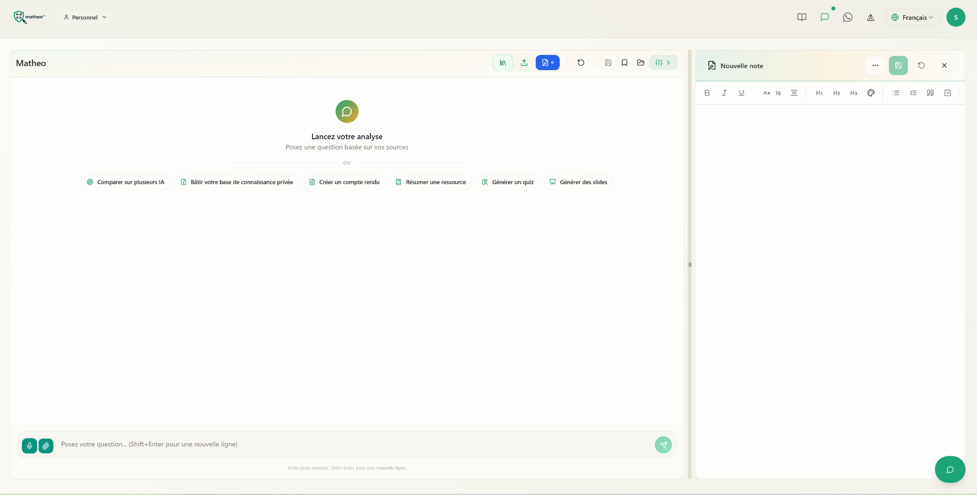 Assistant IA — Recherche sémantique et réponses sourcées en temps réel